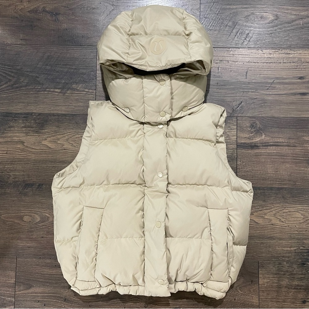 Lululemon Wunder Puff Cropped Vest Size 4